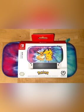 Nintendo Switch Slim Carry Case - Pokémon Tie-Dye Pikachu & Eevee - Multicolor